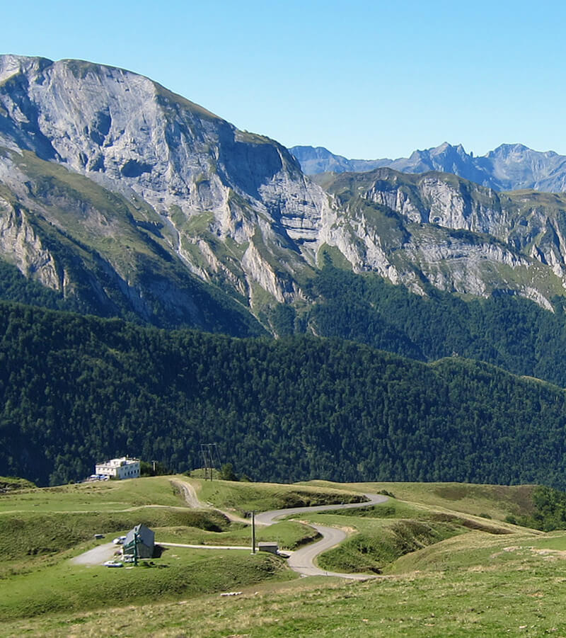 view south from the Col d'Aubisque, French Pyrenees