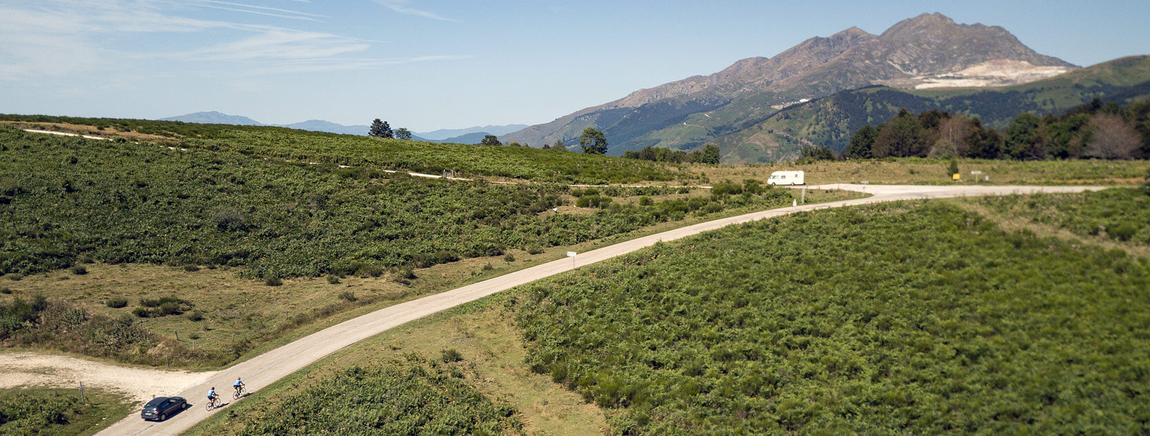 cycling and summiting the col du chioula, Pyrenees