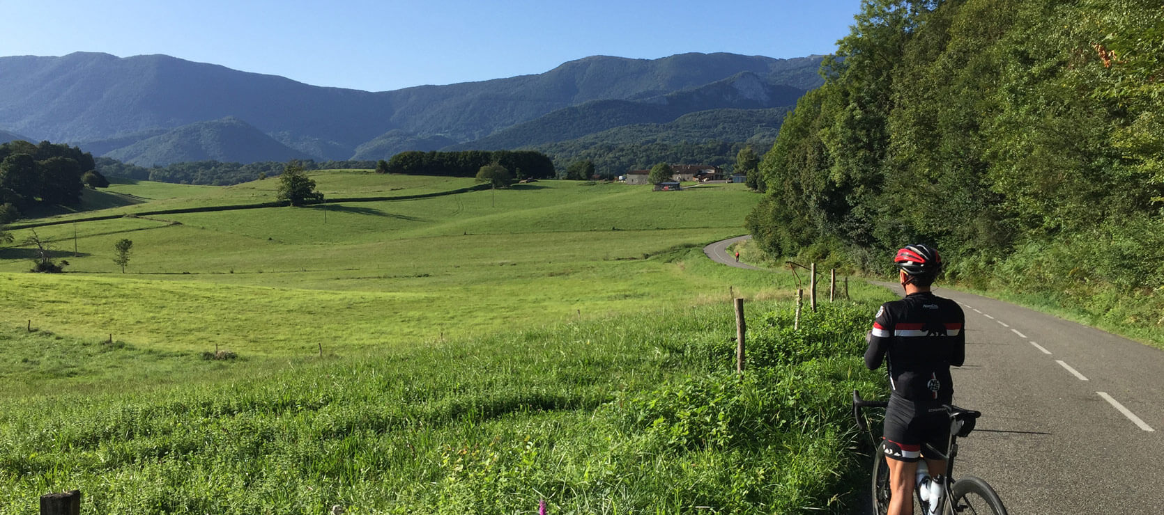 Pyrenees foothills near the town of Azet, Pyrenees